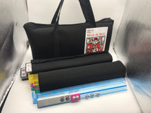 Load image into Gallery viewer, American Mahjong Set - Black Paisley Soft Bag - 166 White Engraved Tiles, 4 All-In-One Rack/Pushers Western Mah Jongg Game Set