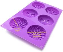 Load image into Gallery viewer, 6 Cavity Silicone Mixed Flower Soap Cake Mold - Handmade DIY Cake Chocolate Cupcake Biscuit Bath Bomb Bread Muffin Candle Ice Cube Making Mould
