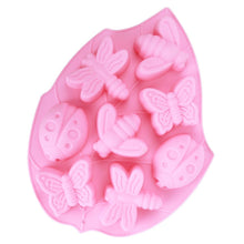 Load image into Gallery viewer, Set of 2 pcs 8 Cavity Butterfly Silicone Soap Mold for DIY Handmade Soap