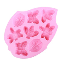 Load image into Gallery viewer, Set of 2 pcs 8 Cavity Butterfly Silicone Soap Mold for DIY Handmade Soap