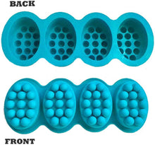Load image into Gallery viewer, 2 Pcs Massage Bar Silicone Molds 4 Cavities 4.5oz Soap Mold For DIY Soap making, chocolate making, candle making, Polymer clay (Pack of 2)