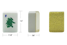 Load image into Gallery viewer, New Chinese Mahjong X-Large 144 Numbered Acrylic Tiles 1.5" Large Gold Tile with Carrying Travel Case Pro Complete Mahjong Game Set