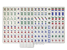 Load image into Gallery viewer, New Chinese Mahjong X-Large 144 Numbered Acrylic Tiles 1.5" Large Gold Tile with Carrying Travel Case Pro Complete Mahjong Game Set