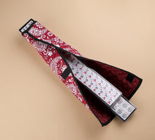 Load image into Gallery viewer, American Mahjong Set Complete Mah Jongg Game Set by Mose Cafolo - Red Burgundy Paisley Soft Bag 166 Tiles with 4 All-in-One Rack/Pushers