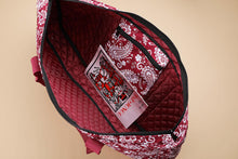 Load image into Gallery viewer, American Mahjong Set Complete Mah Jongg Game Set by Mose Cafolo - Red Burgundy Paisley Soft Bag 166 Tiles with 4 All-in-One Rack/Pushers