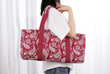 Load image into Gallery viewer, American Mahjong Set Complete Mah Jongg Game Set by Mose Cafolo - Red Burgundy Paisley Soft Bag 166 Tiles with 4 All-in-One Rack/Pushers