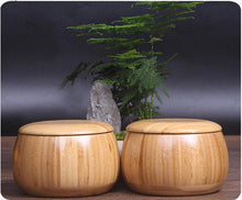 Load image into Gallery viewer, 2in1 Go Game Set & Chess Game Set with Reversible Bamboo Go Board | Measures 17.5 x 18.5 Includes Bamboo Bowls,Yun Zi (云子) Bakelite Stones,Chessman- Classic Asian Strategy Board Game
