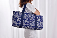 Load image into Gallery viewer, American Mahjong Set Complete Western Mah Jongg Set - Blue Paisley Soft Bag 166 Tiles with 4 All-in-One Rack/Pushers (Mah Jong Mahjongg Set)