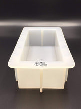 Load image into Gallery viewer, Loaf Soap Silicone Mold 8" Rectangular White Mold 40oz for DIY Soap Making