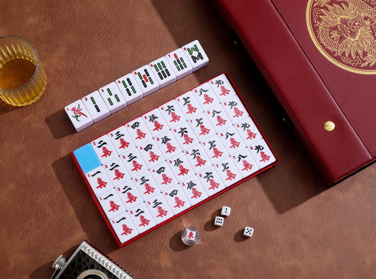 Chinese Mahjong Set — X-Large Blue Back