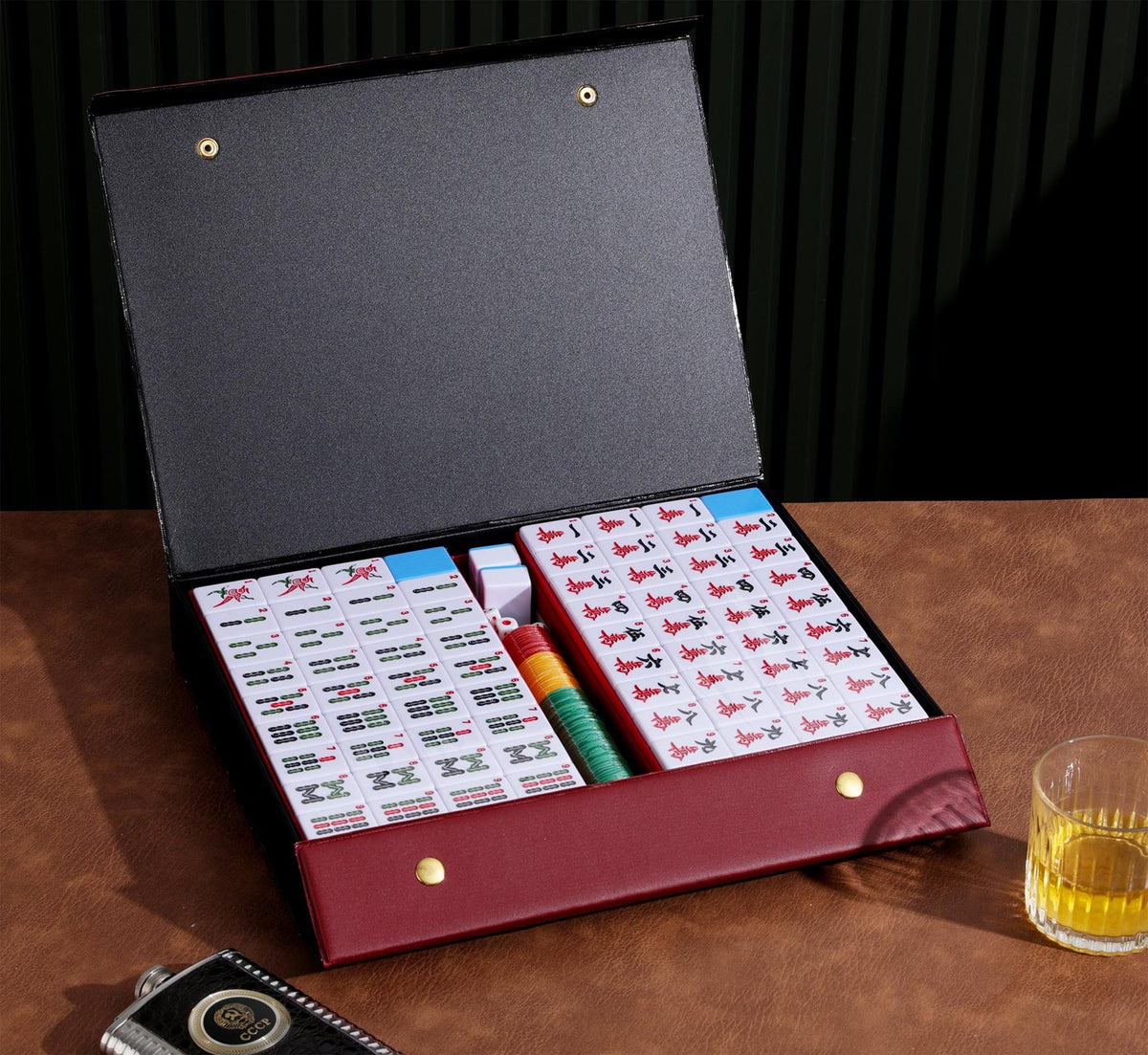 Chinese Mahjong Set — X-Large Blue Back