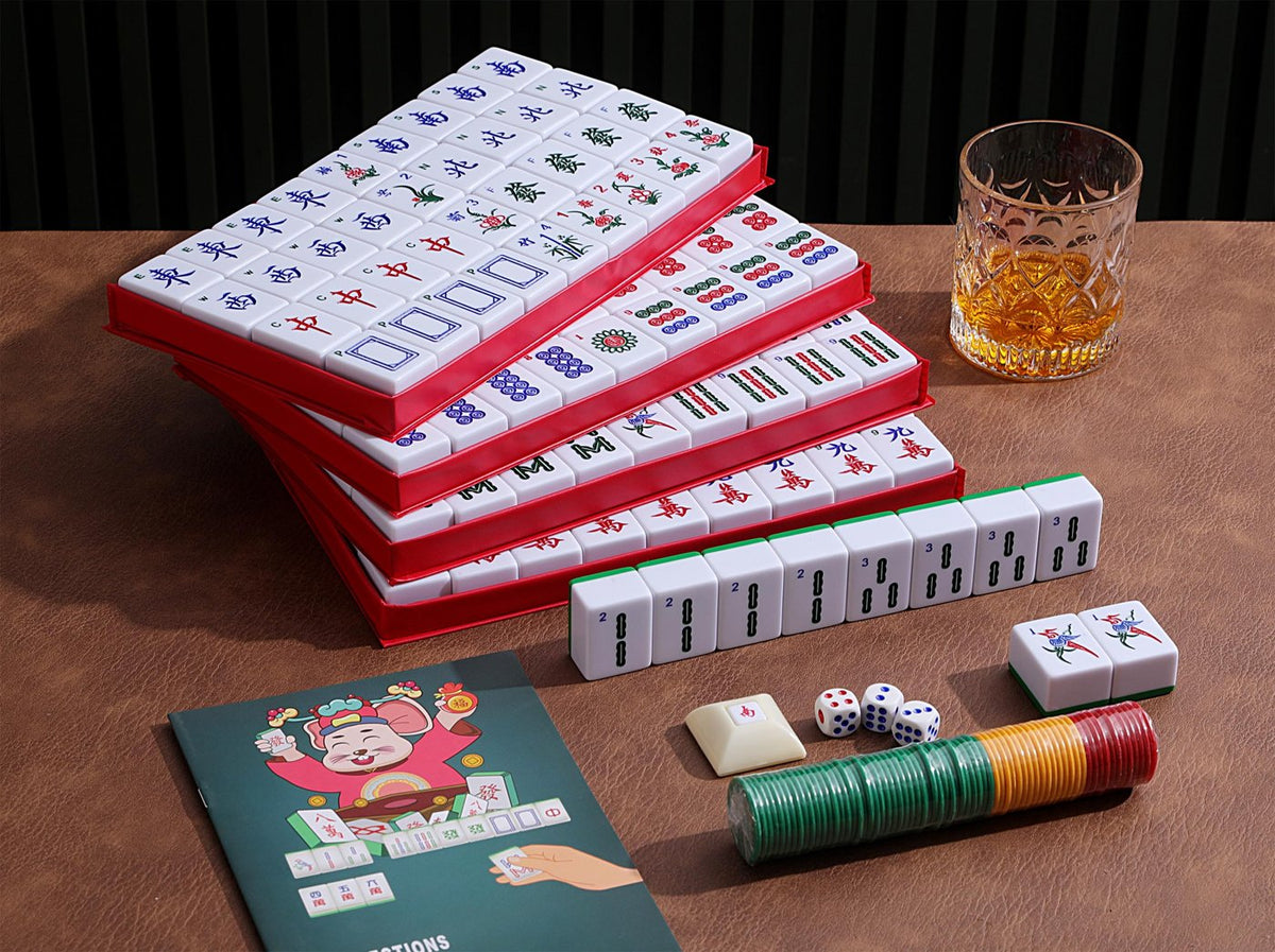 Chinese Mahjong Set — X-Large Green Back