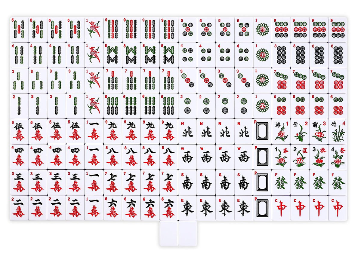 Chinese Mahjong Set — X-Large Blue Back