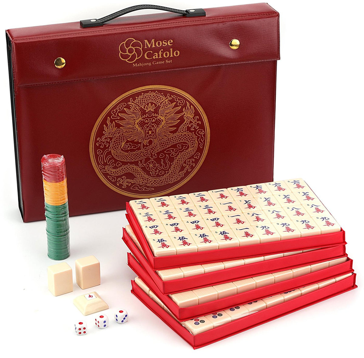 Chinese Mahjong Set — X-Large Ivory