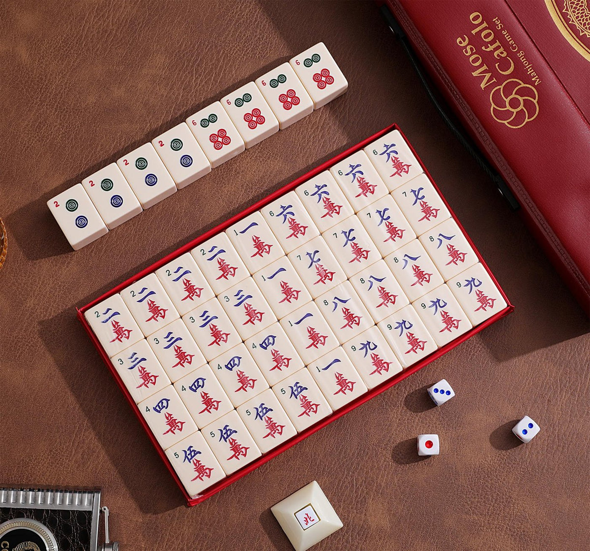 Chinese Mahjong Set — X-Large Ivory