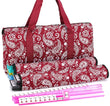 American Mahjong Set — Red Paisley