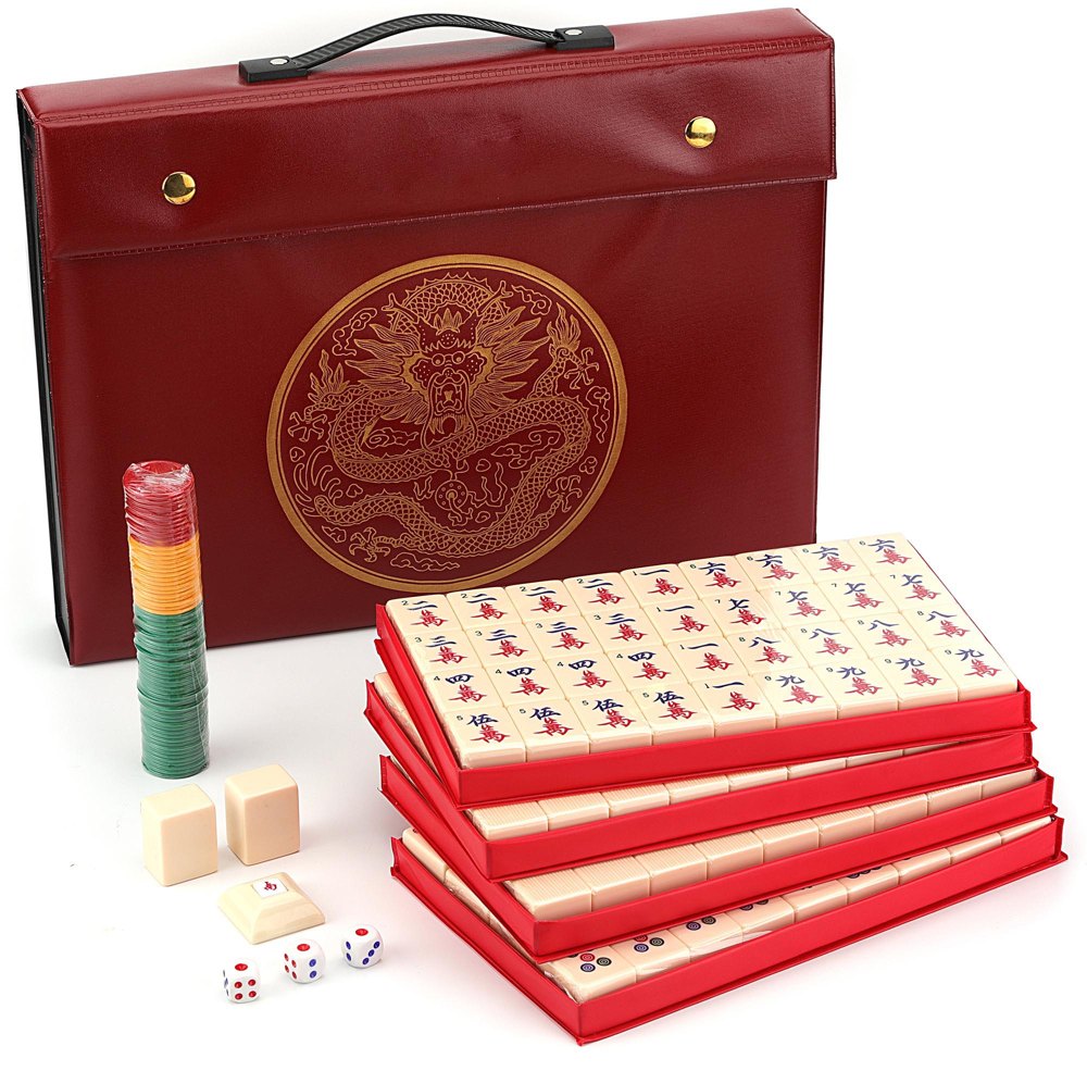 Chinese Mahjong Set — X-Large Ivory