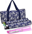 American Mahjong Set — Blue Paisley