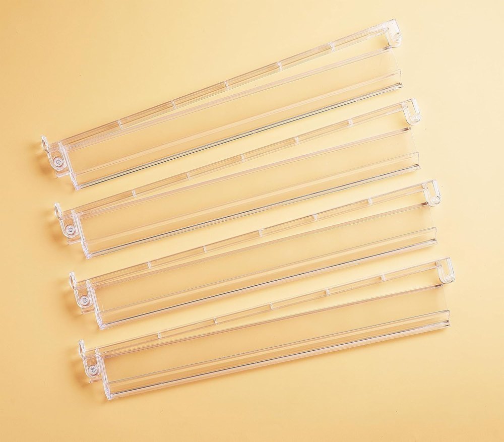 Four clear 2-in-1 mahjong racks