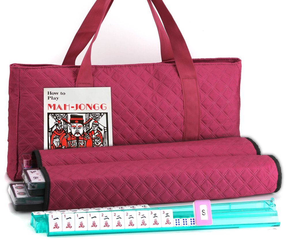 American Mahjong Set — Red Burgundy