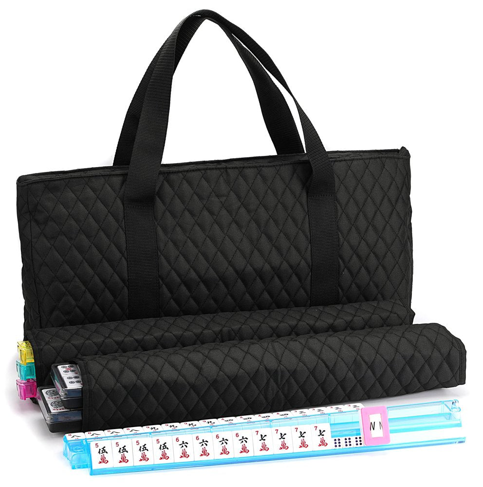 American Mahjong Set — Black Quilted