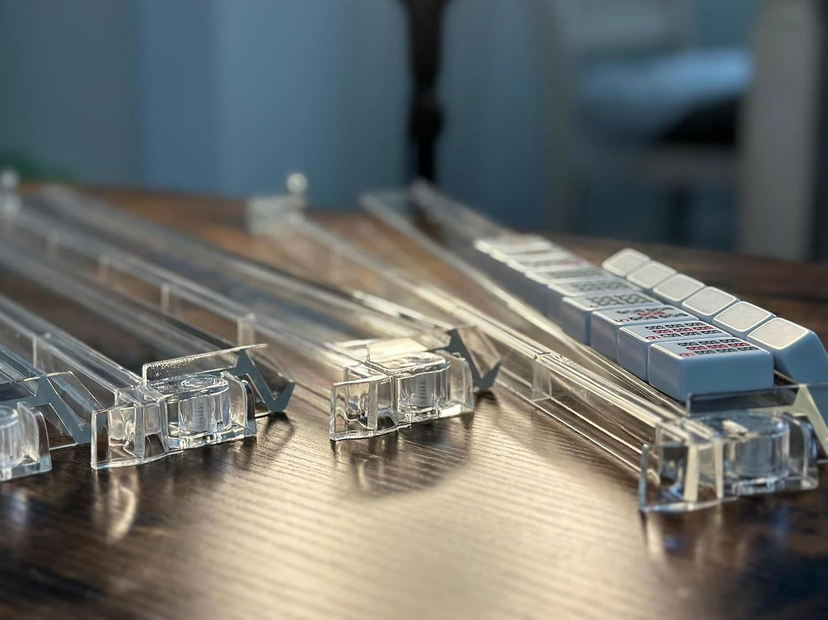 Close-up of the rack ends and built-in pushers