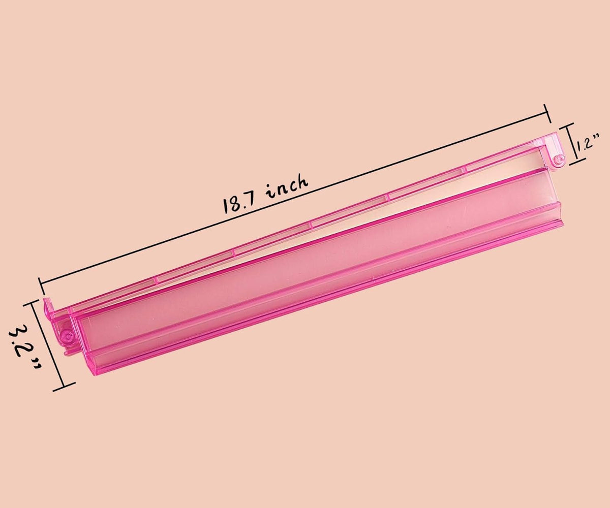 Rack size: 18.7 by 3.2 by 1.2 inches