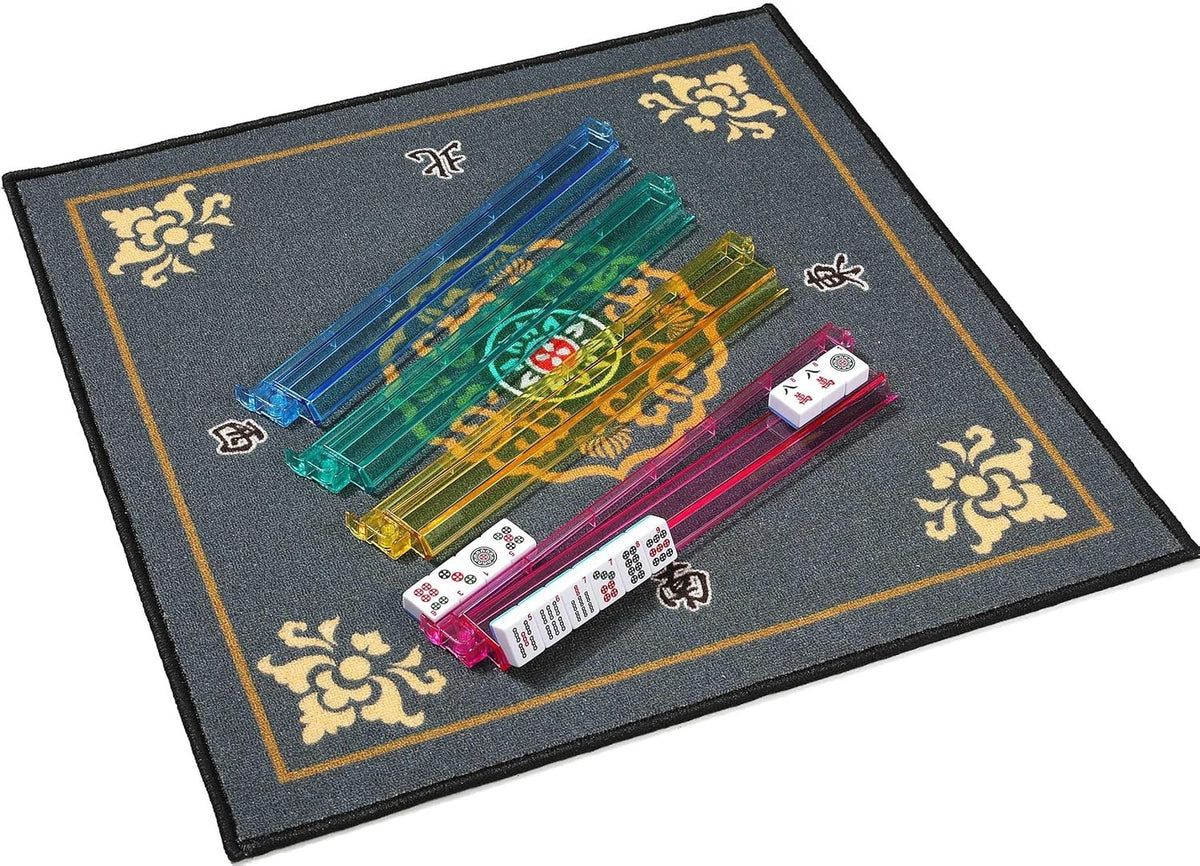 All four rainbow racks on a mahjong mat (mat and tiles not included)